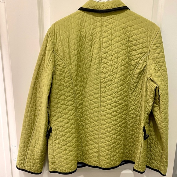 Sigrid Olsen Quilted Jacket Women’s Size L - Spring Colors Sweet Pea & Sky Blue - Picture 6 of 12